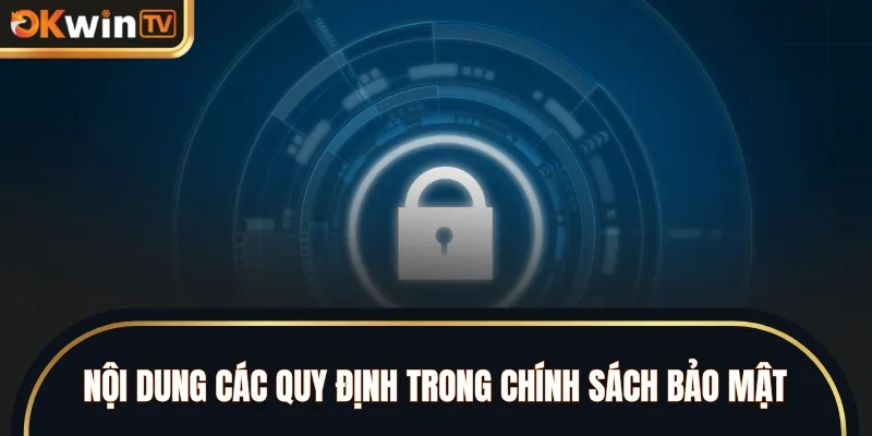 Nội dung các quy định trong chính sách bảo mật